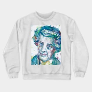 HANNAH ARENDT watercolor portrait .1 Crewneck Sweatshirt